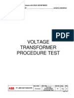 Voltage Transformer Procedure