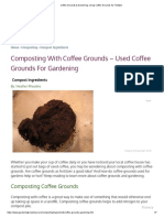 Coffee Grounds & Gardening - Using Coffee Grounds As Fertilizer