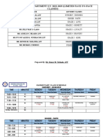 Elementary Department F2F Sched With Loads