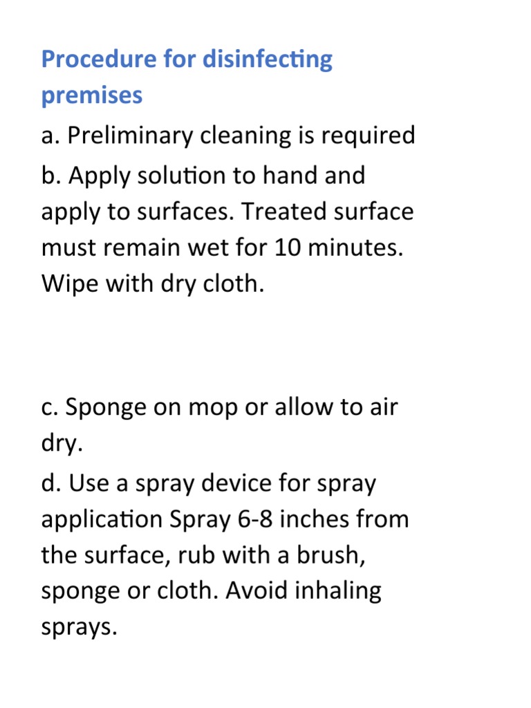 Kitchen Cleaning and Sanitizing Guide | PDF | Foods | Disinfectant