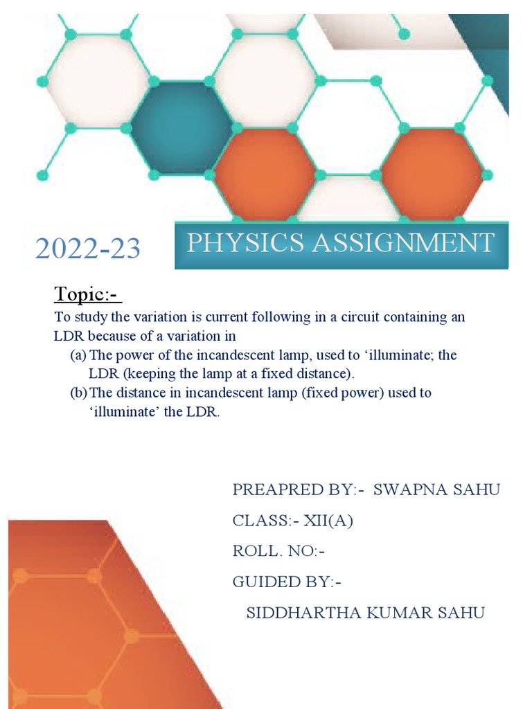 Physics Assignment: Topic | PDF | Science & Mathematics | Computers