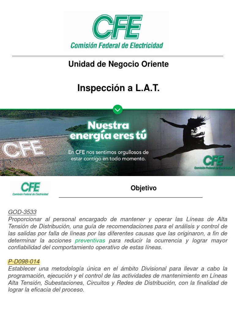 05 Inspección de L.A.T. | PDF | Transmisión de energía eléctrica ...
