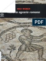 Historia Agraria Romana Weber Max