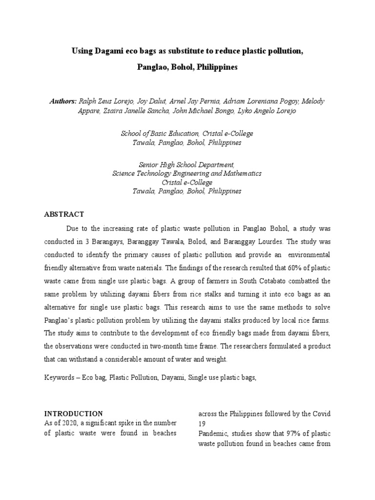 Capstone Research Paper Pdf Municipal Solid Waste Recycling