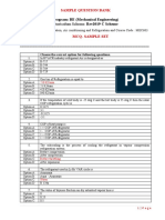 R19 - Mech - VI - HVACR - Sample Question Bank