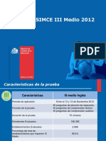 Resultados III Medio Simce Ingles 2012