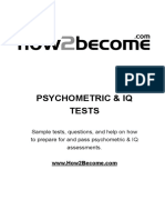 Psychometric and IQ Test Workbook Download