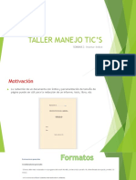 Taller Manejo Tic's - Semana 2