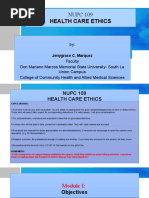 Health Care Ethics 1