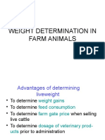 ANIMAL SCIE ... 9. Live Weight Determination