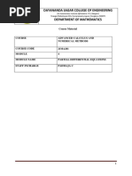 II Sem - Module 4 - Partial Diferential Equations - Notes