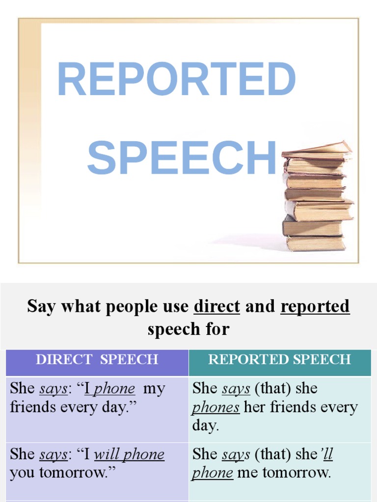 Direct and Reported Speech Guide | PDF | Linguistics | Grammar