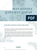 Beriman Kepada Qada Dan Qadar - Kelompok 4