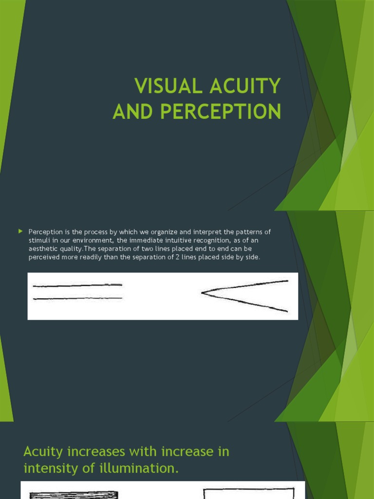 Visual Acuity | PDF | Perception | Cognitive Science