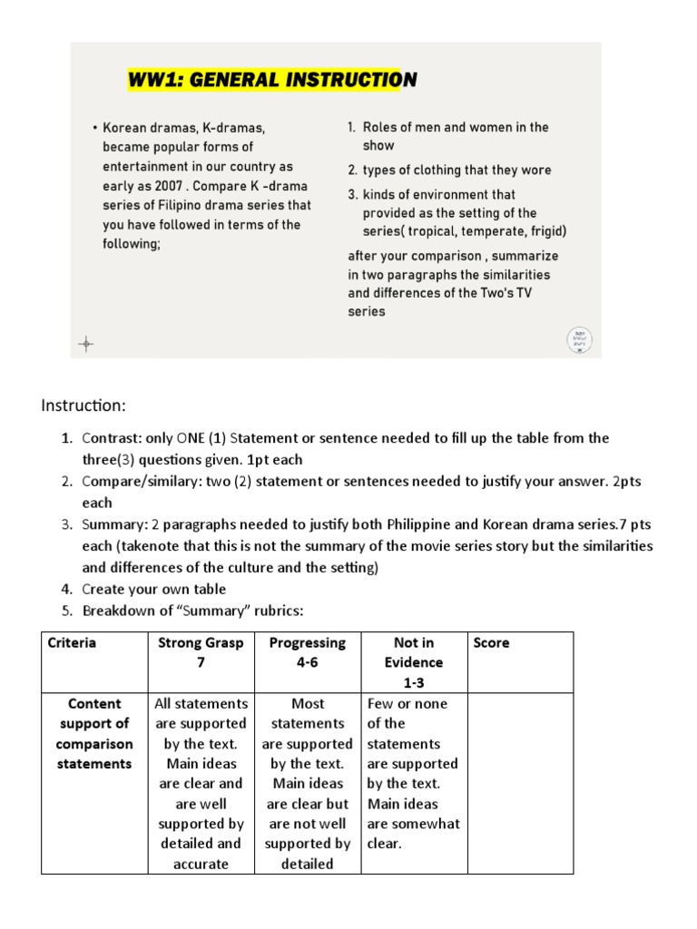 Instruction:: Criteria Strong Grasp 7 Progressing 4-6 Not in Evidence 1 ...