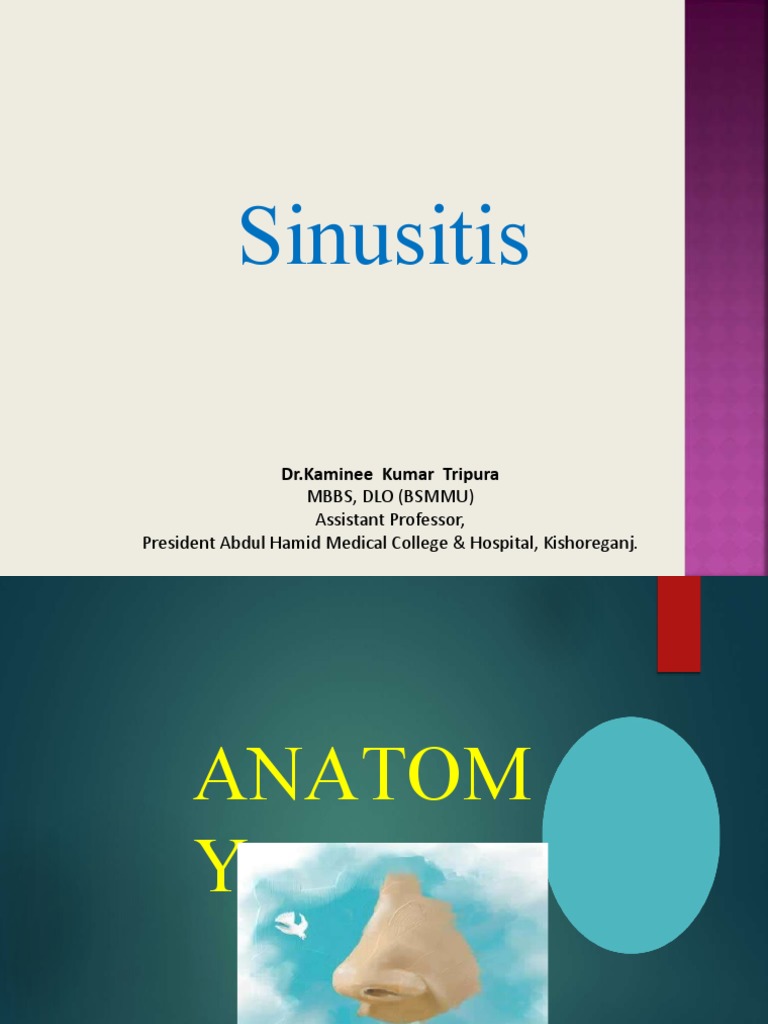 Acute And Chronic Sinusitis Pdf Human Nose Medical Specialties