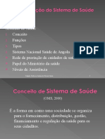 Sistemas de Saúde e SNS Angola