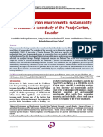 Indicators of Urban Environmental Sustainability in Ecuador - A Case Study of The Pasaje Canton, Ecuador