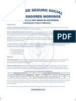 Listado de Empleadores Morosos Publicacion Noviembre 2021