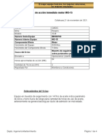 Plan inmediato motor MO-15 cambio aceite filtros