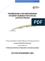 Framework For Empowering Student Nurses For Social Justice Praxis - DR Victor Kpandemoi Abu - Published Online November 2022
