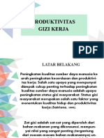 Produktivitas Gizi Kerja