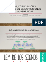 Multiplicacion y Division Exp Algebraicas