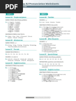 RM A2 Pronunciation Worksheets TNs