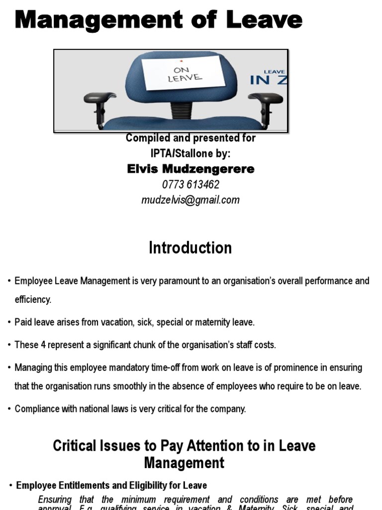 Effective Employee Leave Management Guide | PDF | Sick Leave | Parental ...