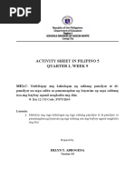 Blue Black White Filipino Pyramid Sentence Reading Fluency Poster | PDF