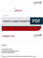 Lecture 2 Leader-Centred Perspectives