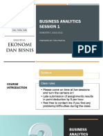 Session 1 (Introduction To Business Analytics)
