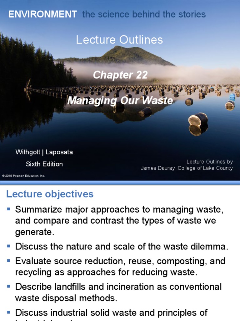 Capítulo 22, Manejando Nuestros Residuos, en Inglés1 PDF Waste