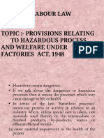 Hazardous Process Provisions