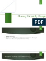 Memory Hierarchy Design