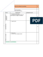 Secuenciación de actividades EF 6o