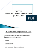 International Litigation