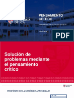 Solucion de Problemas Mediante El Pensamiento Critico