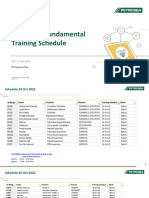 PSF ARMS Fundamental Training Schedule 24-30 Oct 2022