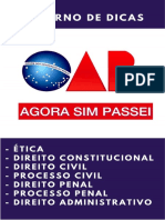 Caderno de Dicas Disciplinas Maior Peso ASP Oab