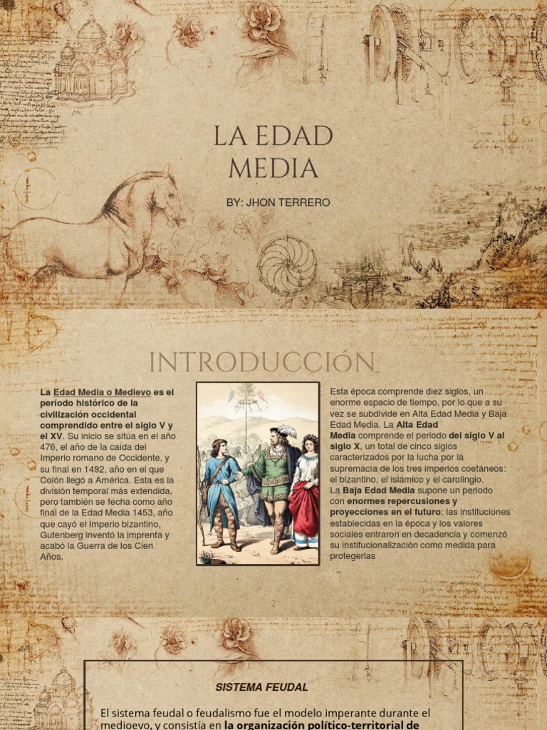 Sistema feudal en la Edad Media | PDF | Edades medias | Feudalismo