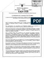 Decreto 2113 Del 1 de Noviembre de 2022.