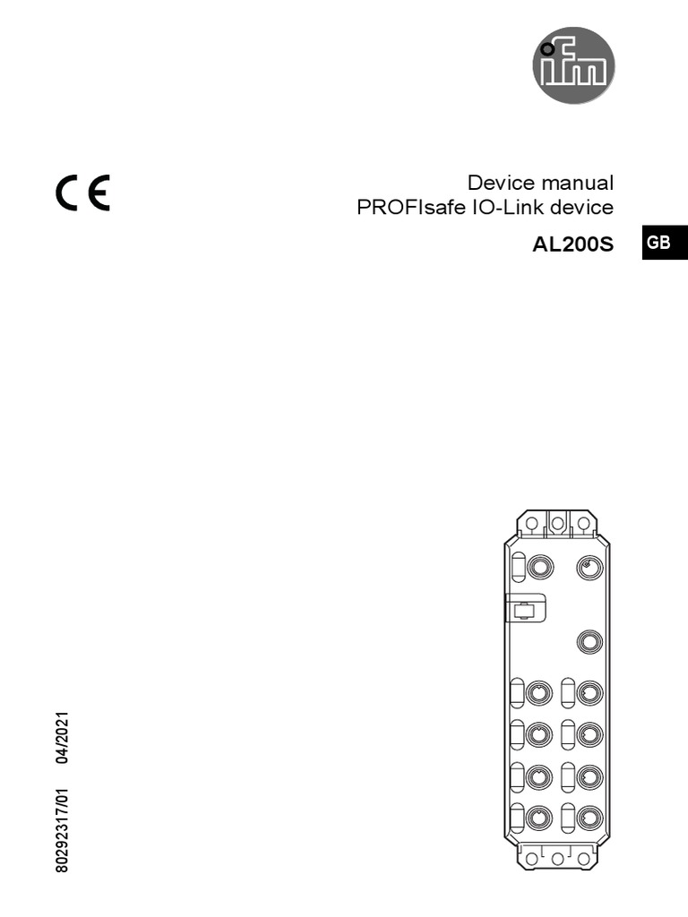 Device Manual Profisafe Io-Link Device | PDF