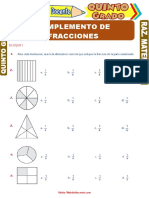 Complemento de Fracciones Para Quinto Grado de Primaria