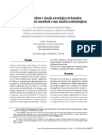 TEXTO COMPLEMENTAR - Signficados, Sentidos e Função Psicológica Do Trabalho - Bendassolli e Gondim