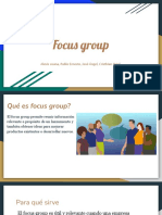 Focus Group - Estadística