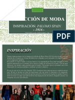 Presentación COLECCION DE MODA 