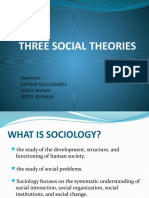 Three Social Theories - Dpe 102