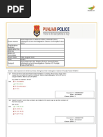 Punjab Police SI Intelligence Officer Previous Papers