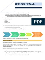 Processo Penal Procedimentos